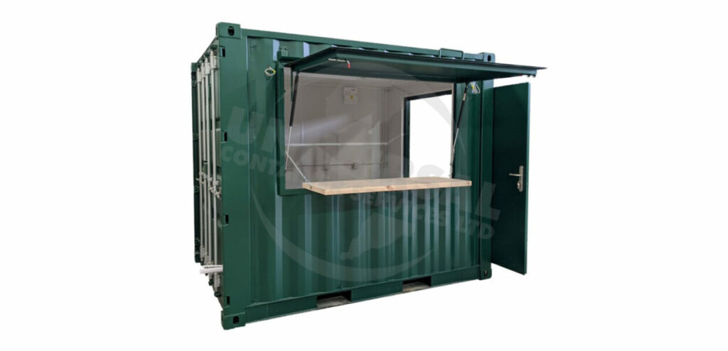 shipping container burger bar