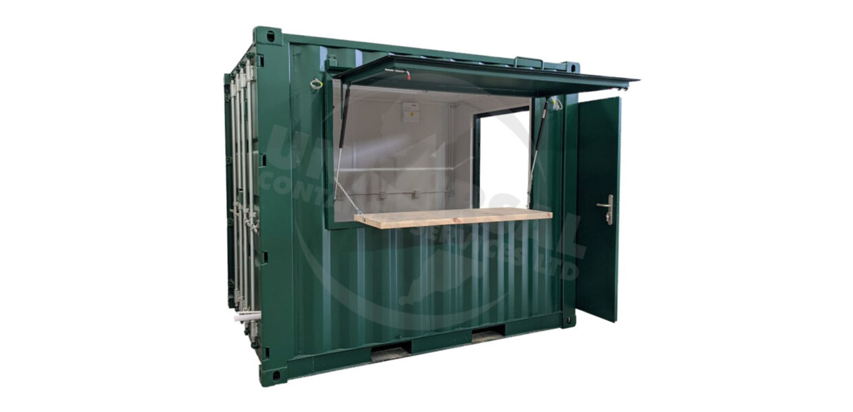 shipping container burger bar