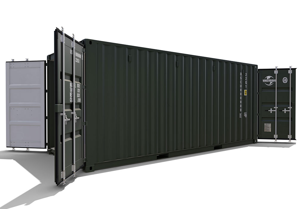 tunnel container side view