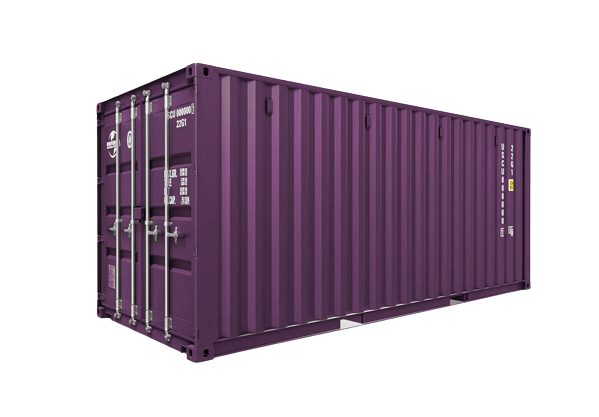 Purple Shipping Containers