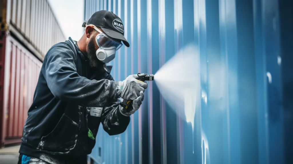 professional shipping container painting