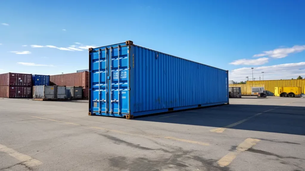rusted shipping container