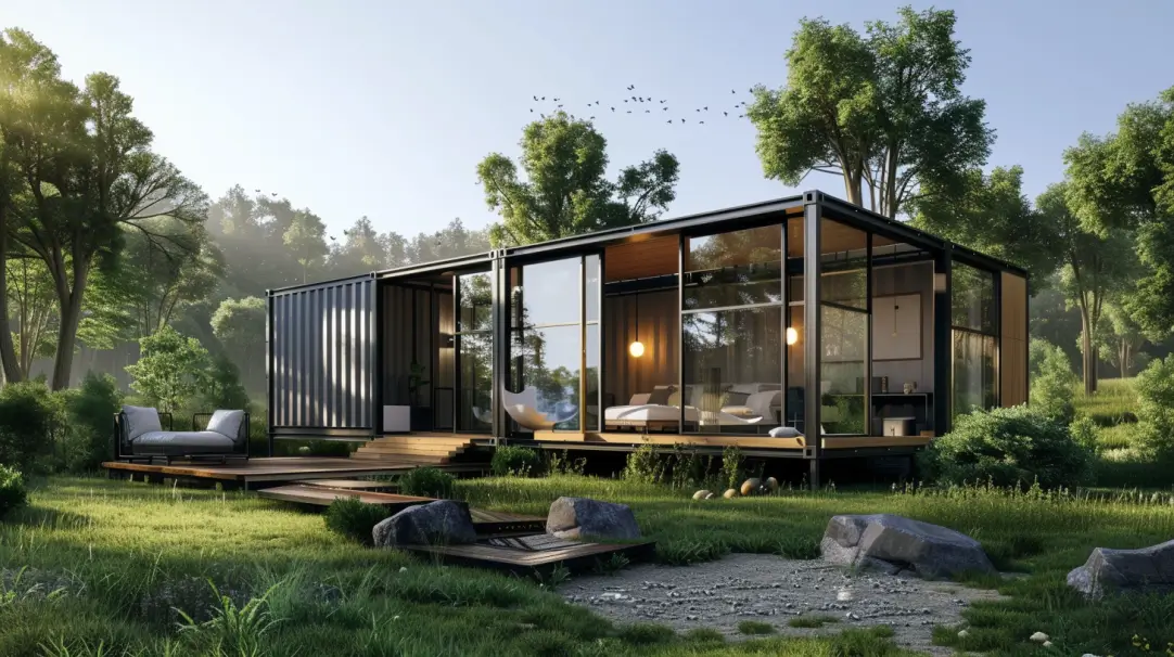one storey shipping container home