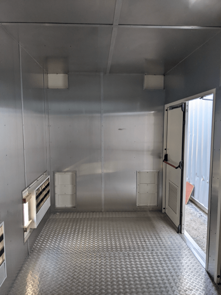 aluminium lined shipping container