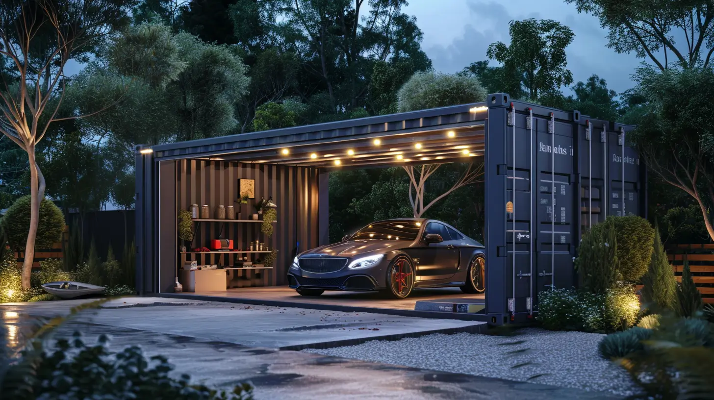 shipping container garage