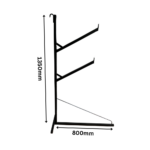 Work Bench With Pipe Rack Bracket - digram