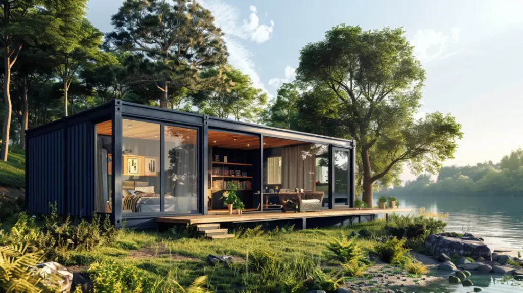 shipping container vacation house