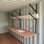 Work Bench With Pipe Rack Bracket - installed 2