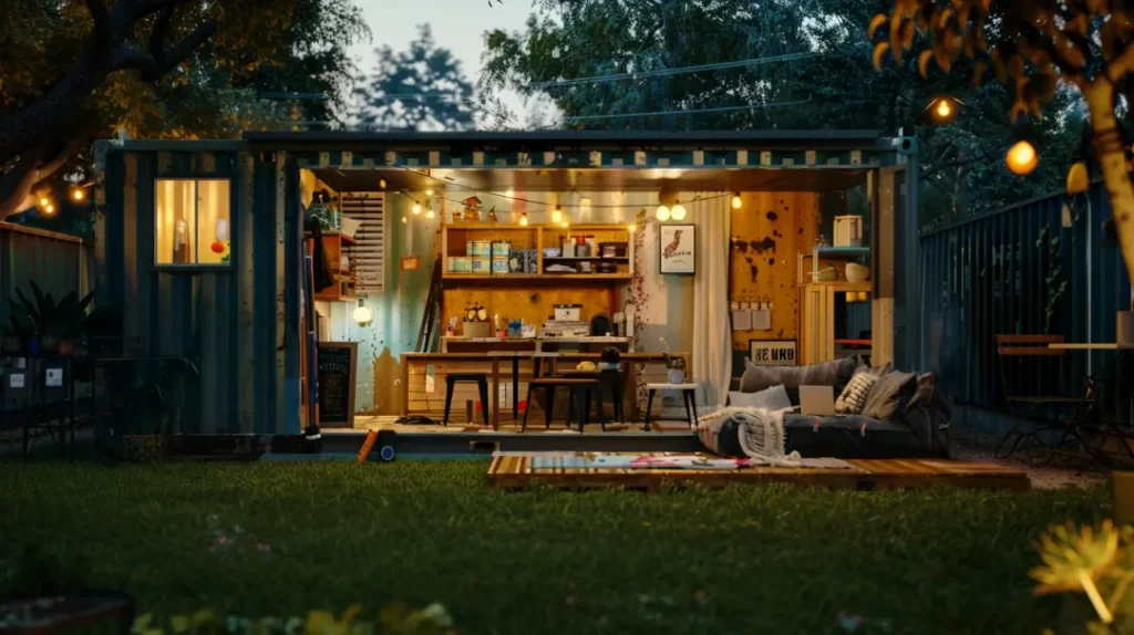 shipping container arts and crafts workshop