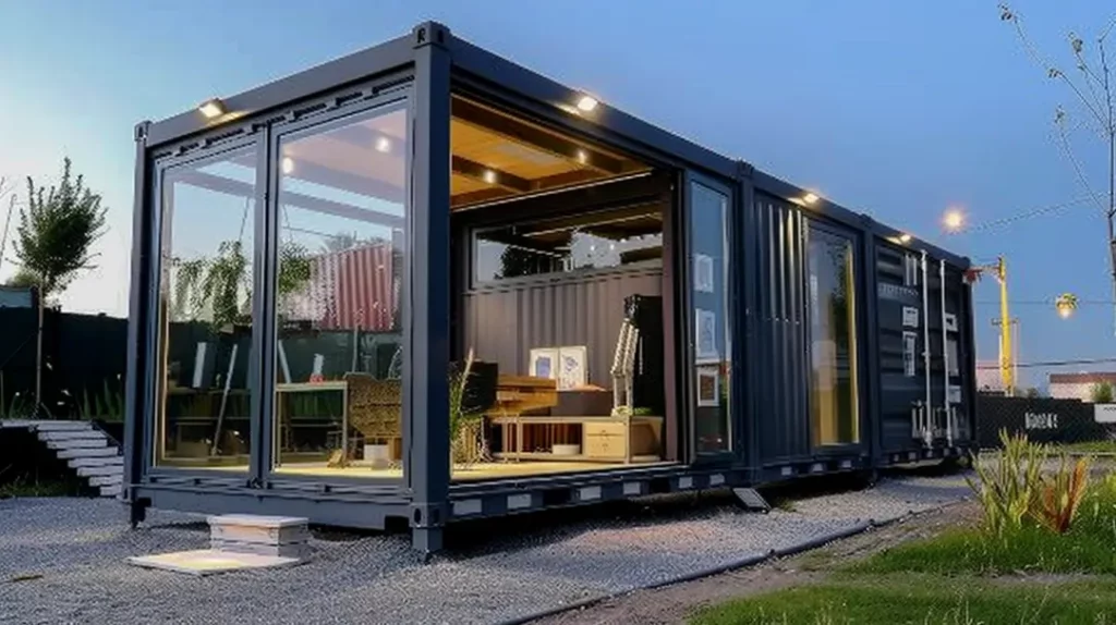 multiple shipping contianers connected