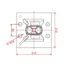 twist lock plate drawing