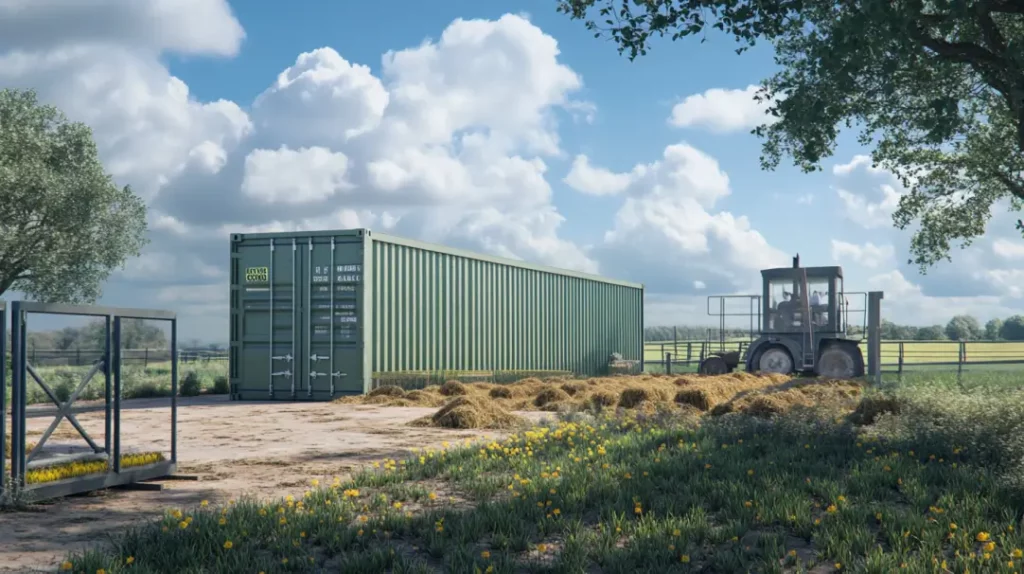 shipping container farm storage