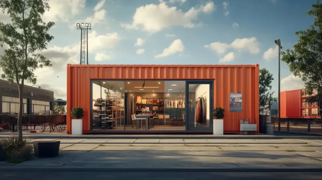 retail shipping container conversion