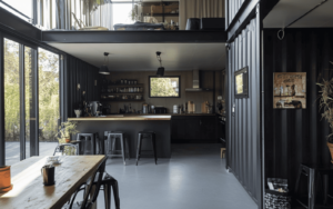 internal shot of container home for cat page