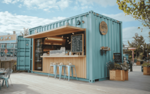 a container cafe for cat page