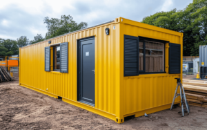 a shipping container office