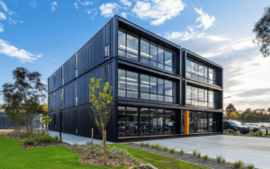 Modular Office Shipping Container Build