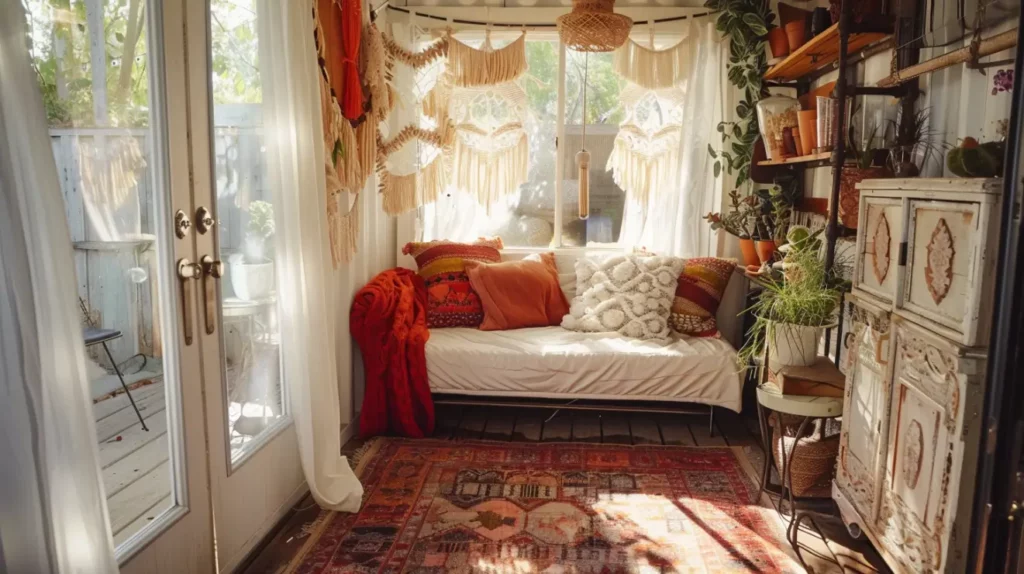 Inside of a she shed