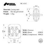 Stacking Cone BC-A3 Drawing